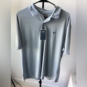 Callaway Opti-Dri Polo Shirt Men's Size XL Gray NWT